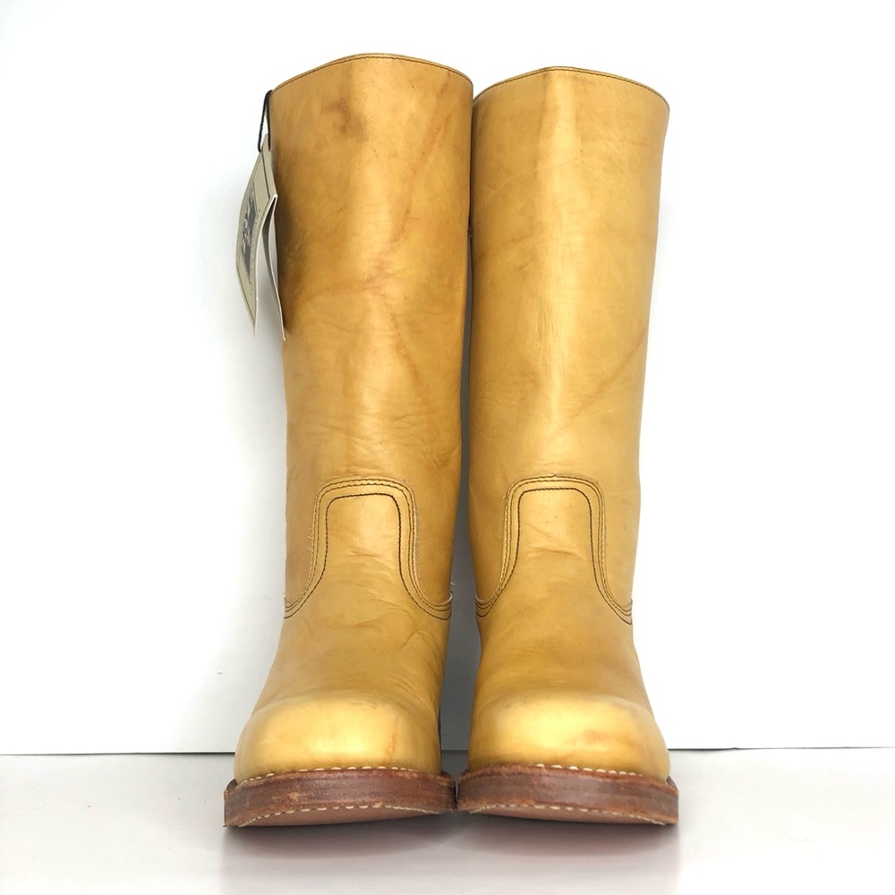 NWT Frye 14L Campus Banana Tall Square Toe Riding Boots Women’s 10 Shoes - Picture 10 of 13